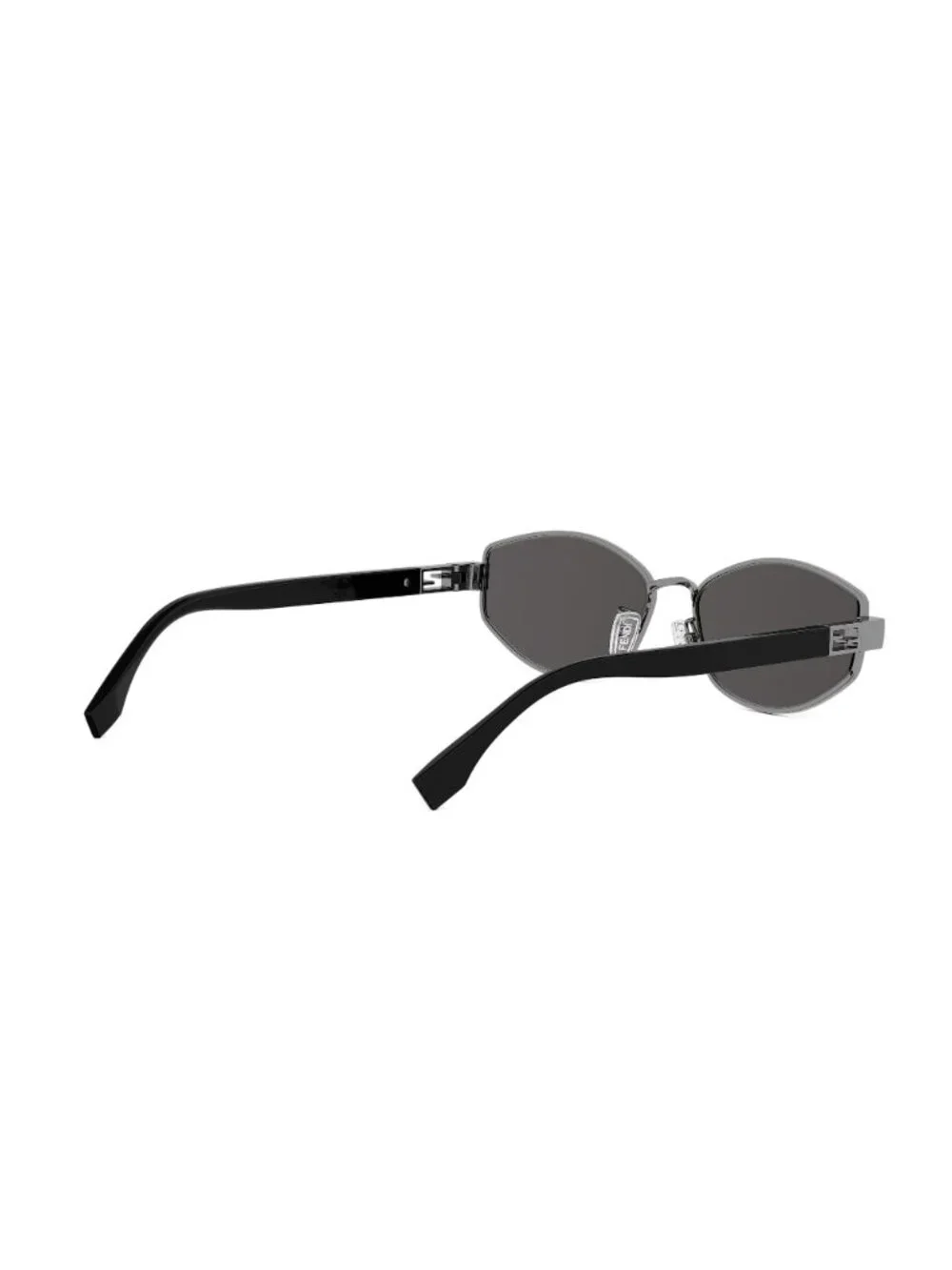 New FENDI Women's Sunglasses Metal Frame BAGUETTE FE40216U 14A 56 Silver
